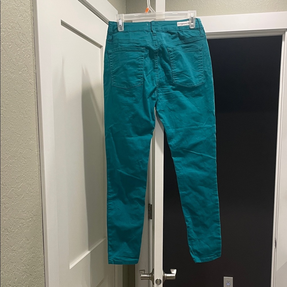 Umgee Women's teal/ green Skinny Jeans - Picture 3 of 3